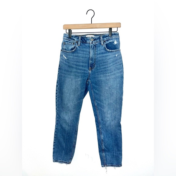 Abercrombie & Fitch Curve Love The Skinny High Rise Jeans Size 27/4S - Picture 3 of 11